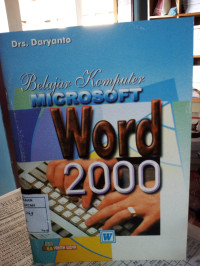 BELAJAR KOMPUTER MICROSOFT WORD 2000